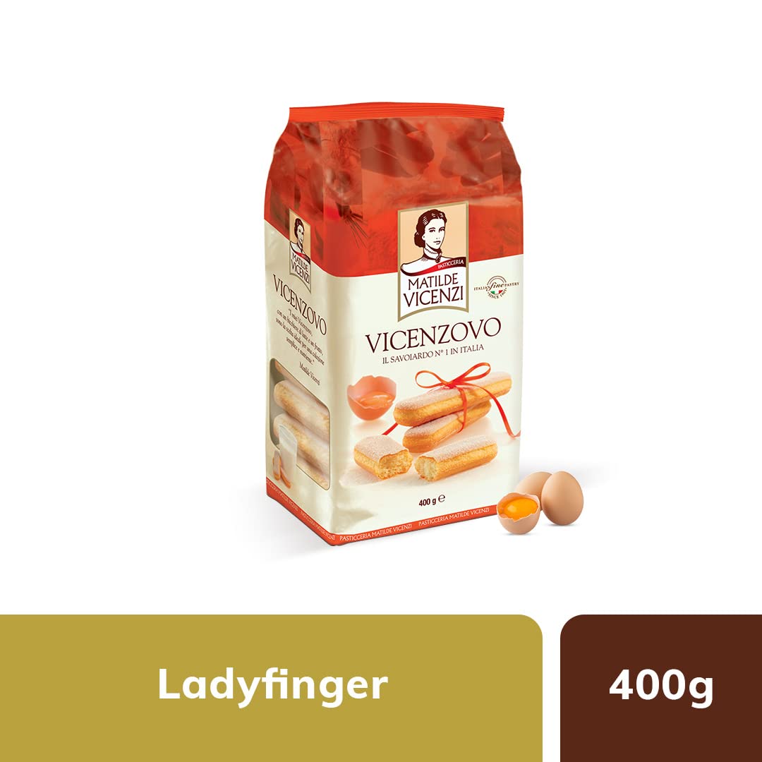 Matilde Vicenzi Vicenzovo Ladyfinger | GMO Free | No Preservatives & No Artifical Colours - 400gm