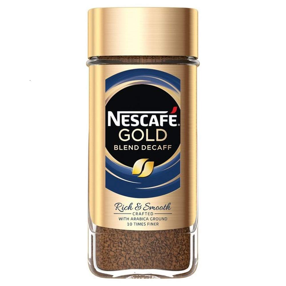 Nescafe Gold Blend Decaff Ground Coffee|Rich Aroma & Smooth Taste, 3.35 Ounces 95 Grams, Bottle