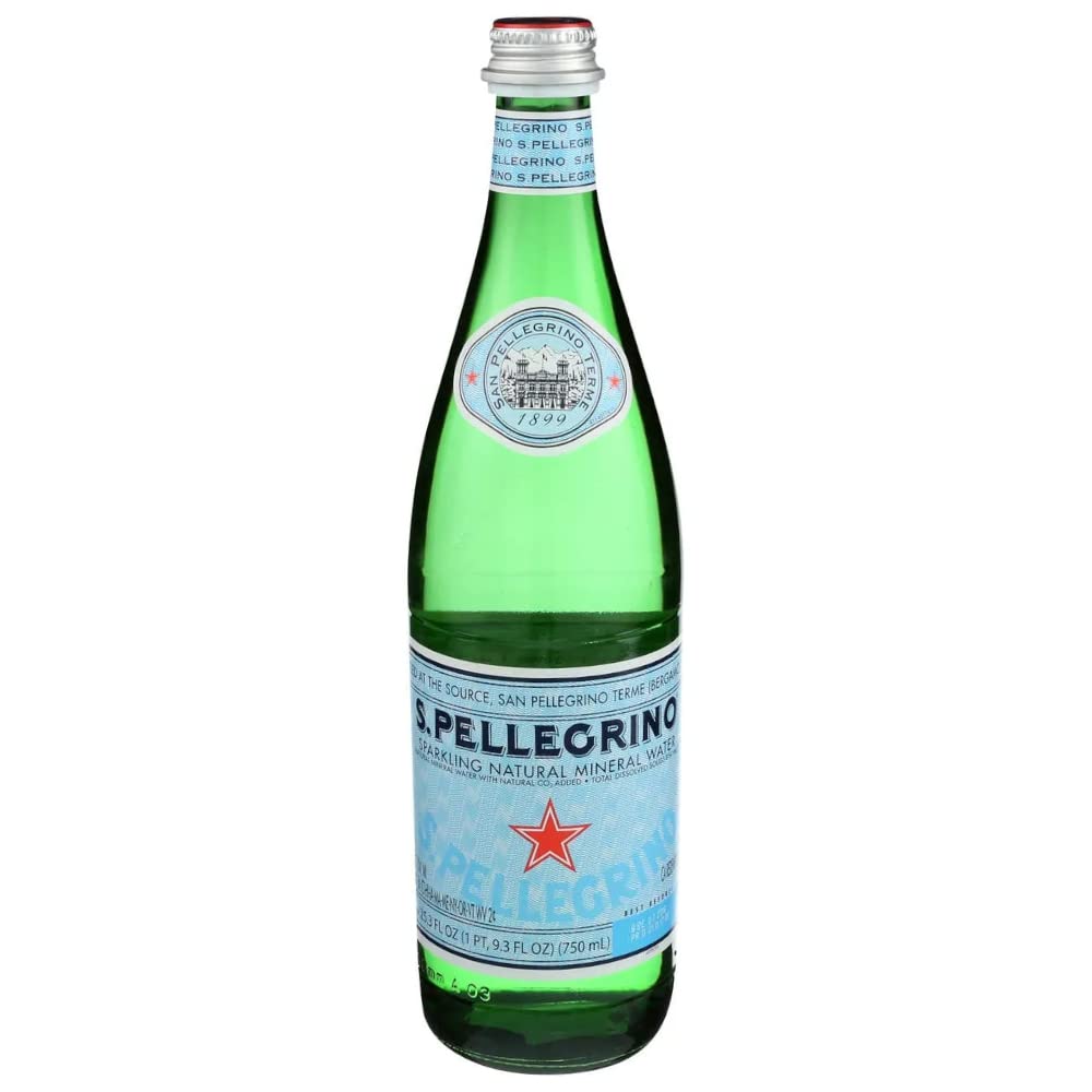 San Pellegrino Sparkling Natural Mineral Water Bottle, 4 x 750 ml