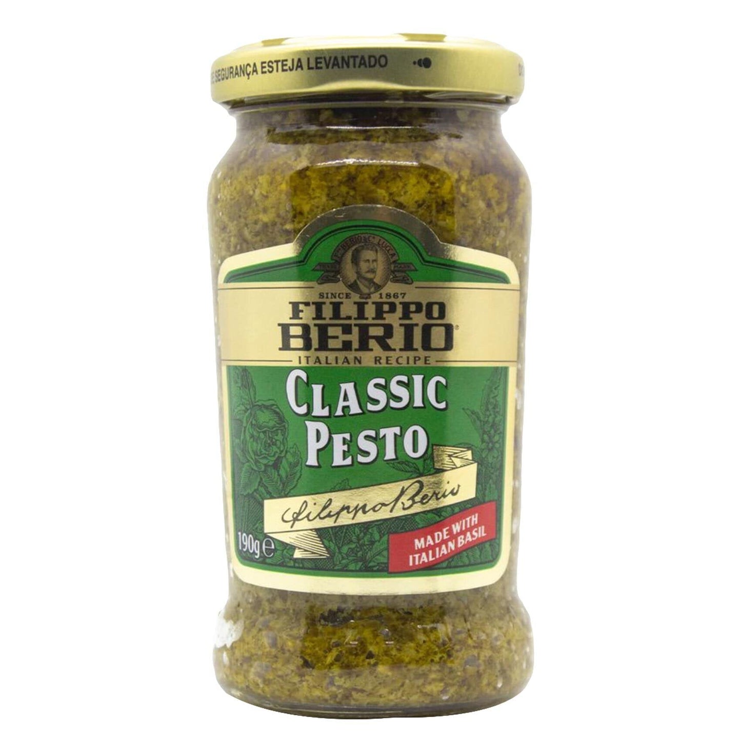 Filippo Berio Classic Pesto, 6.7 oz / 190 g,Green