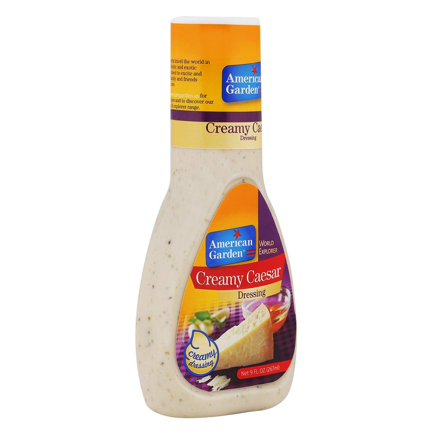 American Garden World Explorer Creamy Caesar Dressing, 267 ml, White