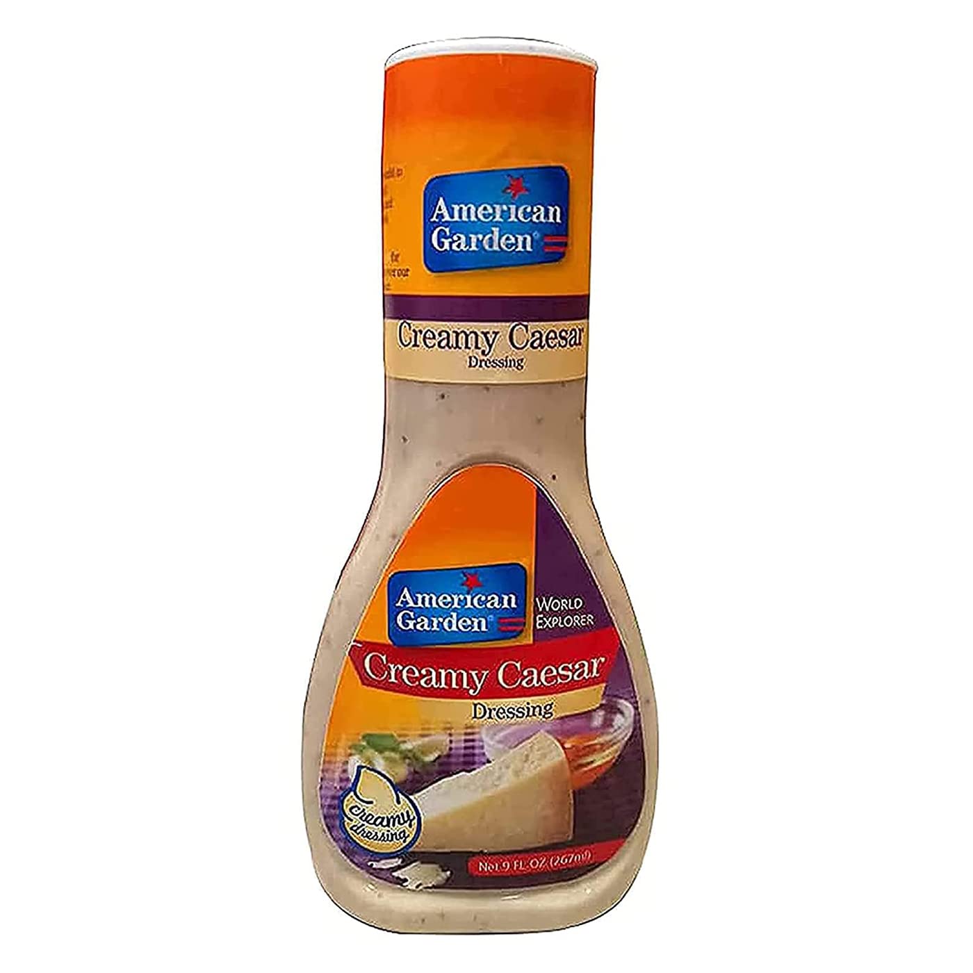 American Garden World Explorer Creamy Caesar Dressing, 267 ml, White