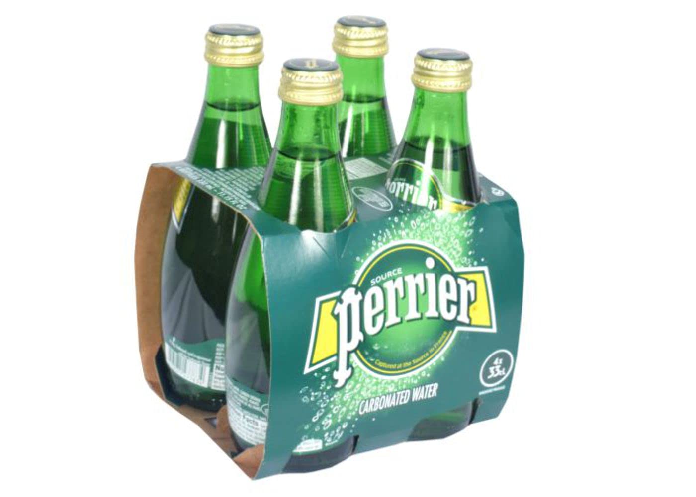 Perrier Carbonated Water (Sparkling Water) 330ml (Pack of 4)