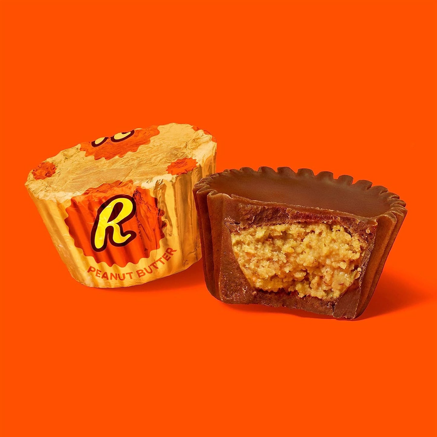 HERSHEY's Reese's Miniature Cups Milk Chocolate & Peanut Butter Share Pack, 297 Grams, Orange