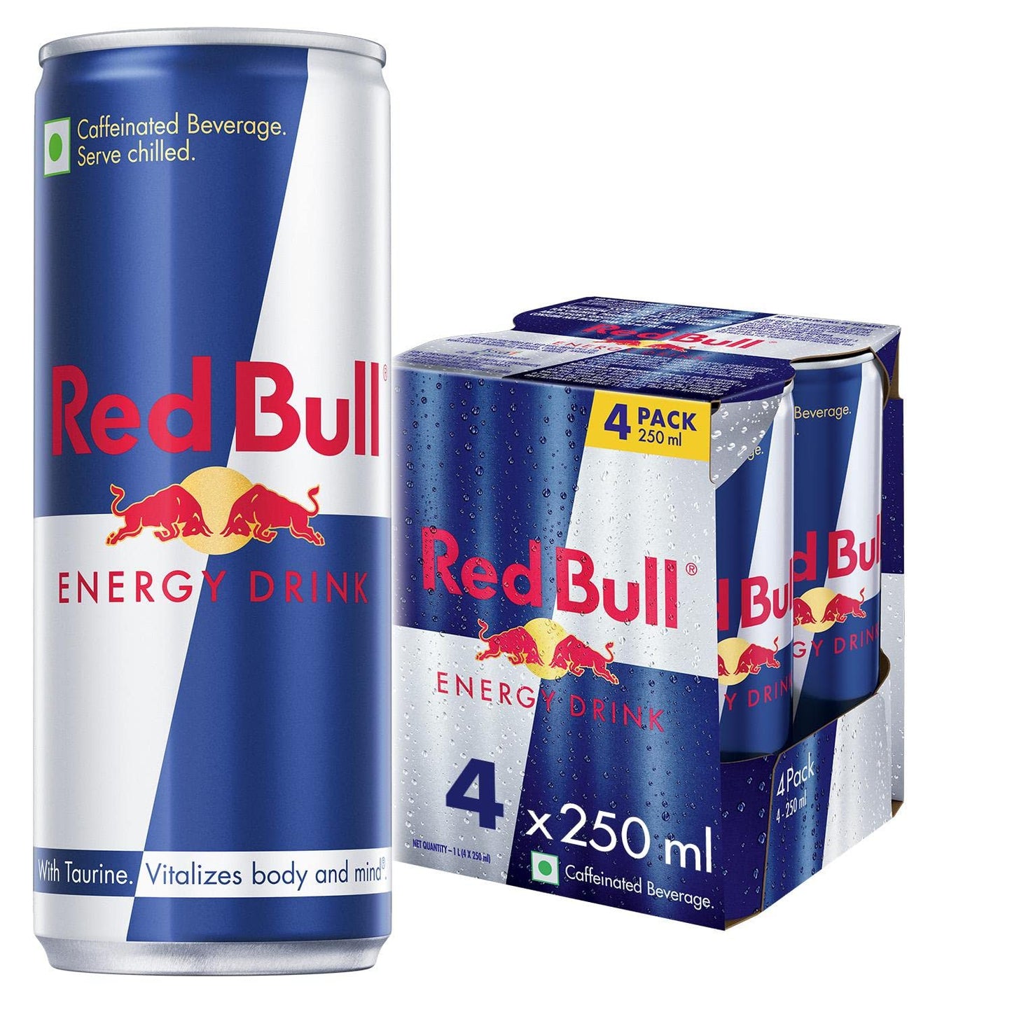 Red Bull Energy Drink, Original, 250 ml (Pack of 24)