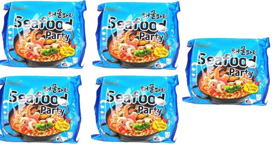 Samyang Seafood Party Flavor -125* Pack 5 (Pack of 5) (Imported)