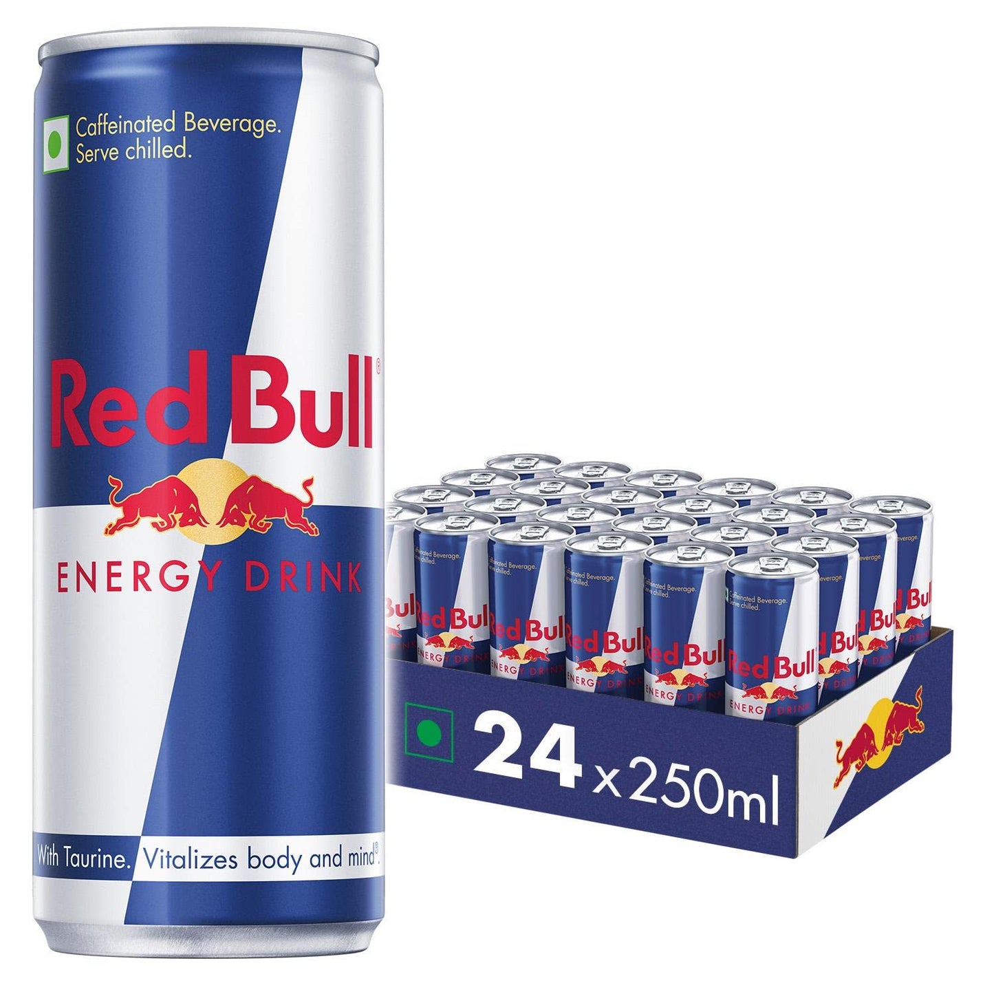 Red Bull Energy Drink, Original, 250 ml (Pack of 24)