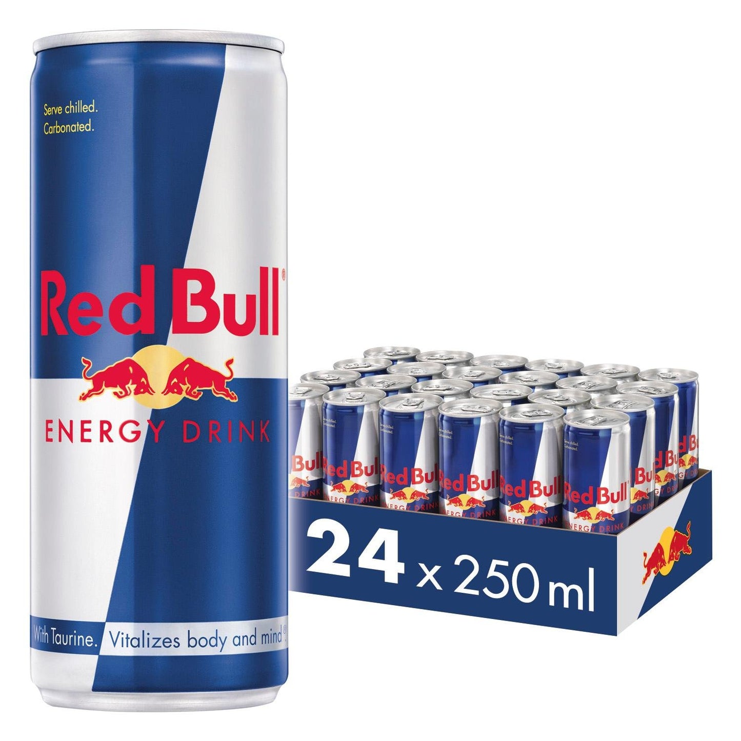 Red Bull Energy Drink, Original, 250 ml (Pack of 24)