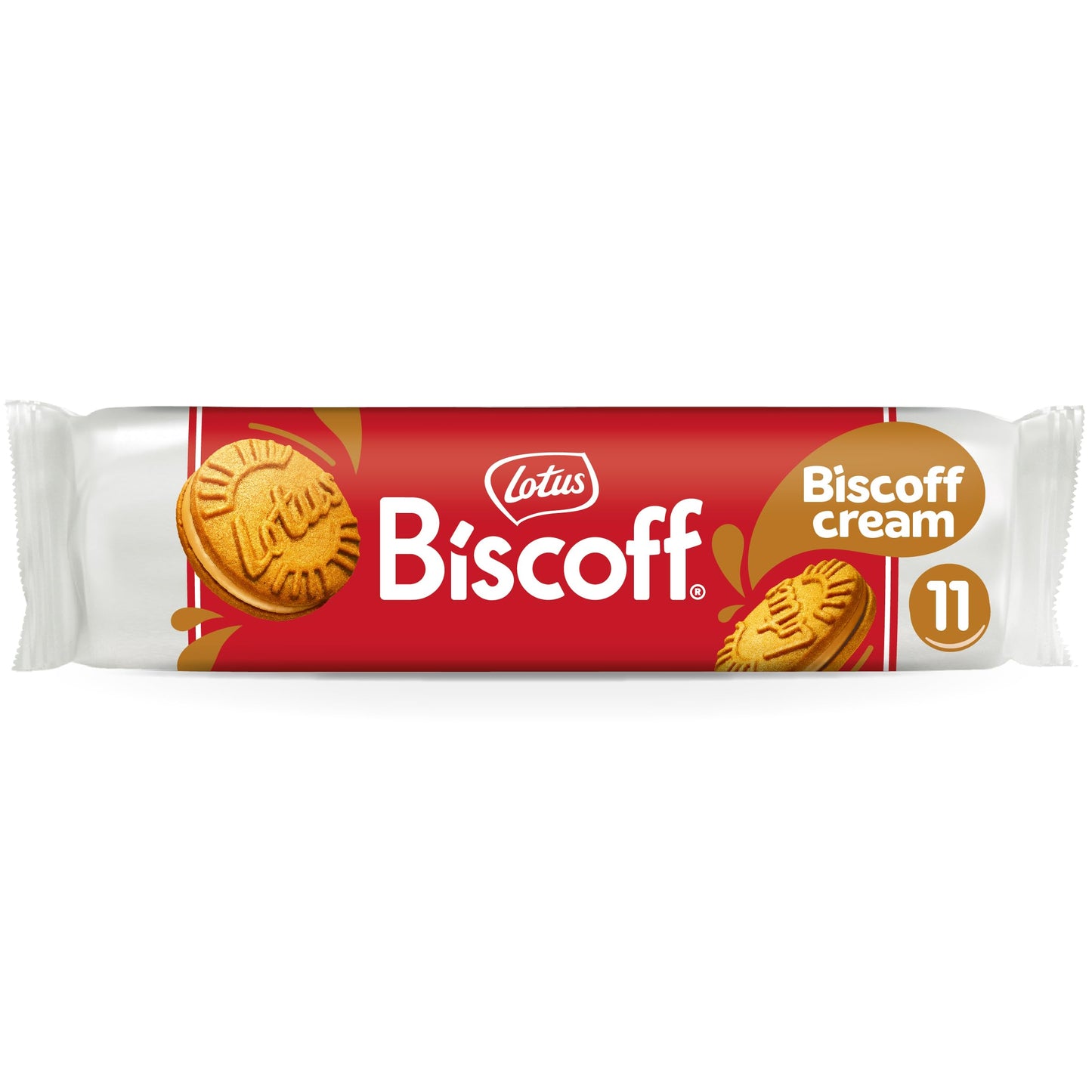 Lotus Biscoff | Belgian Speculoos | Sandwich Cookies | Vanilla Cream | Non-GMO and Vegan | 110g | Pack of 1