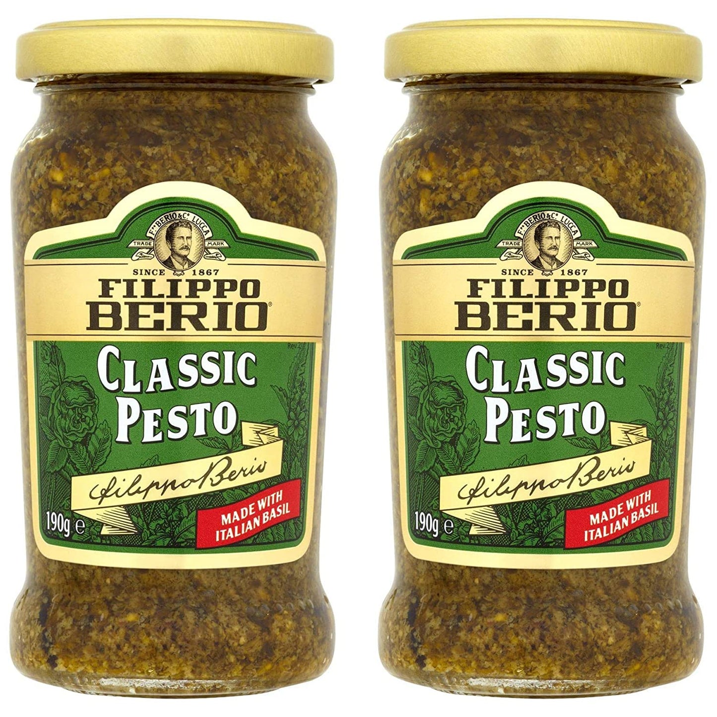 Filippo Berio Classic Pesto, 6.7 oz / 190 g,Green