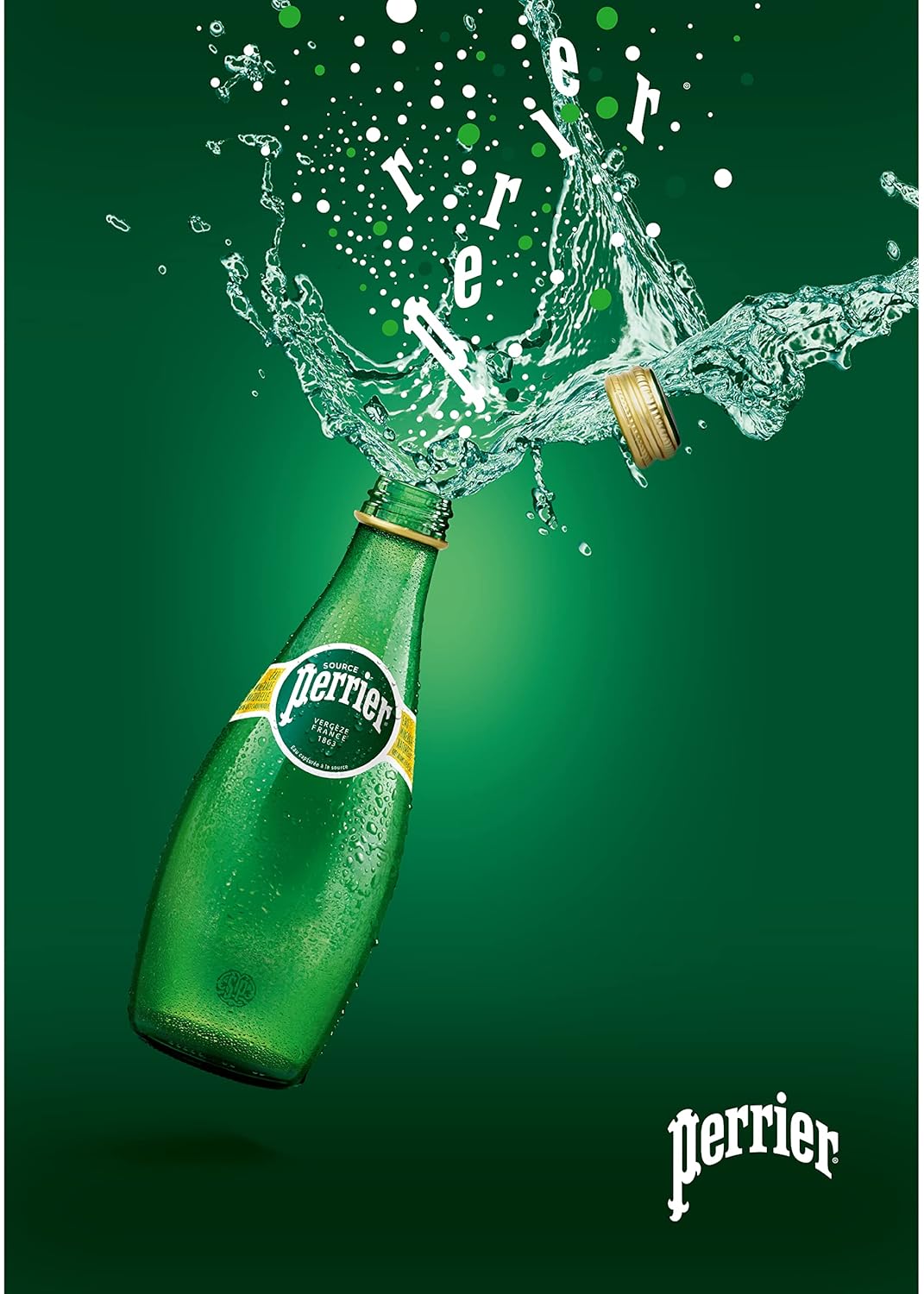 Perrier Carbonated Water (Sparkling Water) 330ml (Pack of 4)