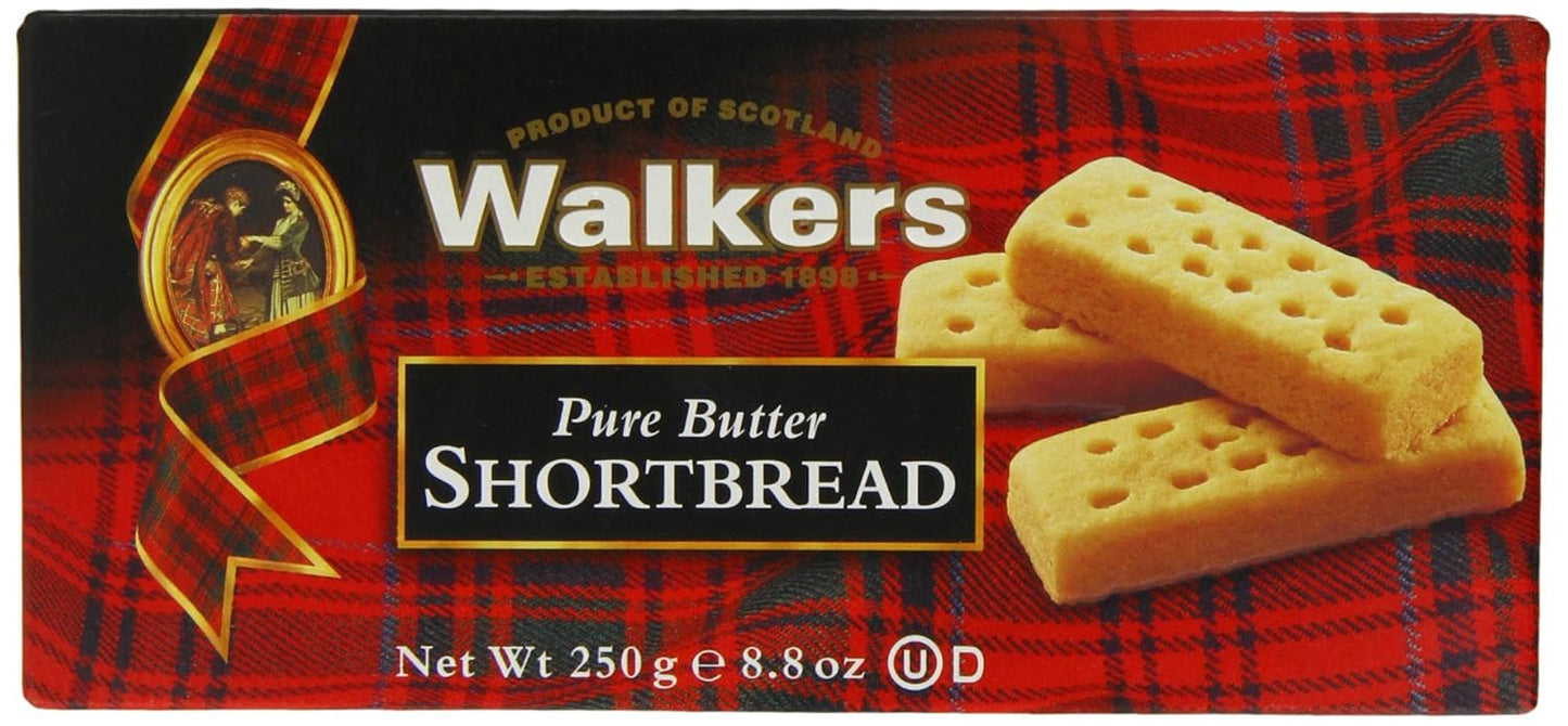 Walkers Pure Butter Shortbread Fingers | Cello Pack | 160G | Imported